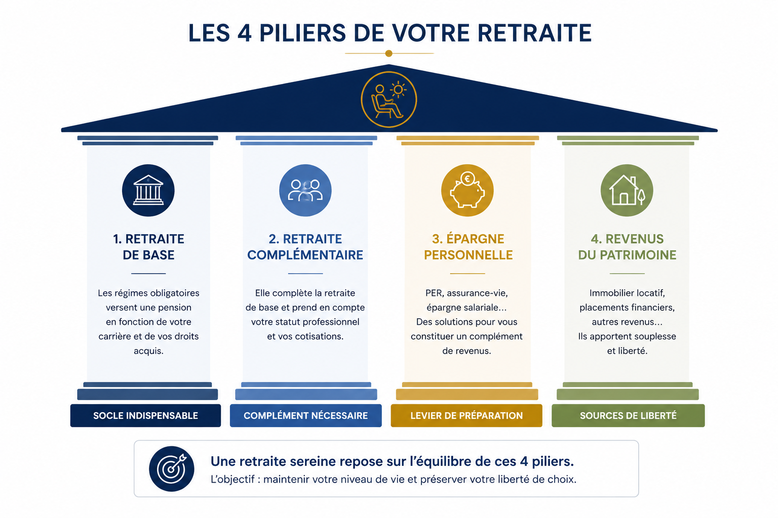 IMAGE 4 PILIERS RETRAITE